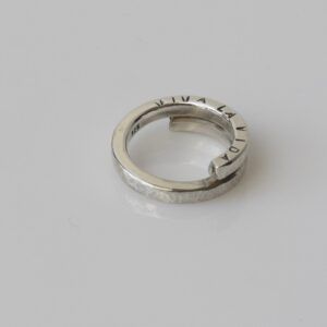 Viva la Vida Ring aus Sterling Silber mit Hammerschlag